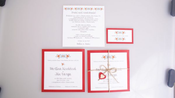 Pozvánka k svadobnému stolu Tlačené svadobné oznámenia - ELART 7