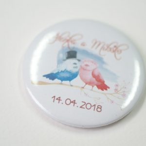 Svadobný odznak alebo magnetka – darček pre svadobčanov ru Darčeky pre svadobčanov - ELART