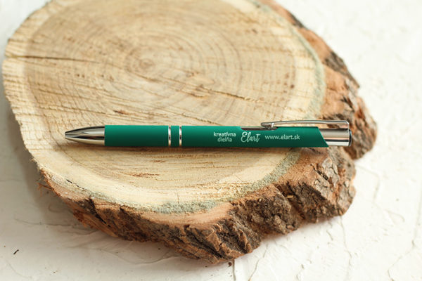 Zelené darčekové pero